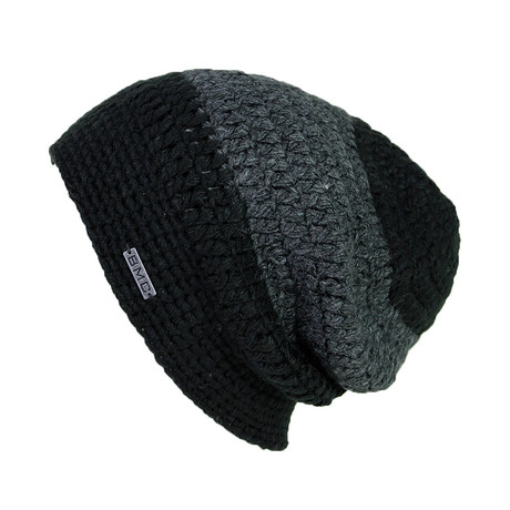 The Gloze Slouchy Beanie // Black & Charcoal