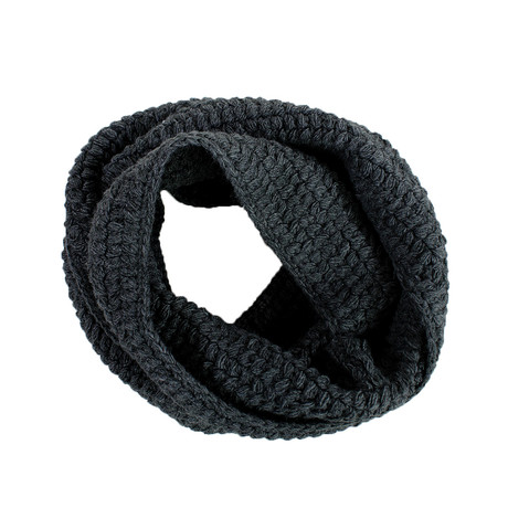 The Black Rose Infinity Scarf // Charcoal