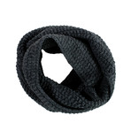 The Black Rose Infinity Scarf // Charcoal