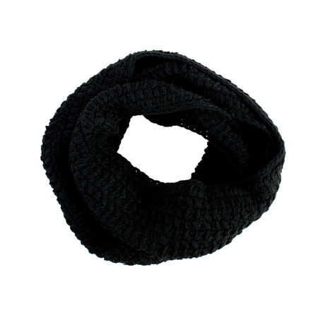 The Black Rose Infinity Scarf // Black