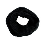 The Black Rose Infinity Scarf // Black