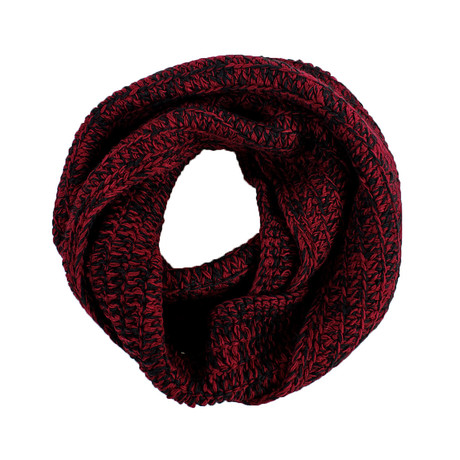 The Suspense Infinity Scarf // Black & Port Marl