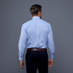 London Collection // Blue Stripe + Navy Money Tie (2XL 18-18.5/36-37)