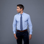 London Collection // Blue Stripe + Navy Money Tie (2XL 18-18.5/36-37)