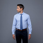 London Collection // Blue Stripe + Navy Paisley Tie (XL 17-17.5/35-36)