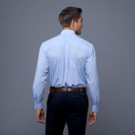 London Collection // Blue Stripe + Navy Paisley Tie (XL 17-17.5/35-36)