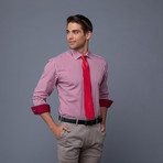 London Collection // Red Gingham + Solid Red Tie (2XL 18-18.5/36-37)