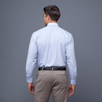 London Collection // Blue Micro Check + Camo Tie (M 15.5/34-35)