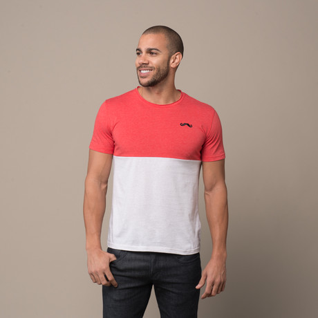 Color Block Tee // Red (S)
