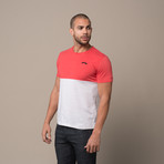 Color Block Tee // Red (L)