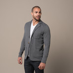Brushed French Saquito Blazer // Charcoal (M)