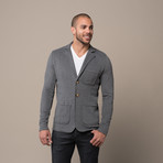 Brushed French Saquito Blazer // Charcoal (M)