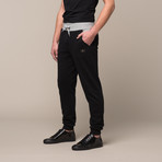 Sweatpant + Contrast Waistband // Black (S)