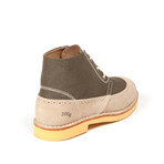 390g Leather Nylon Lace-Up // Green (Euro: 45)