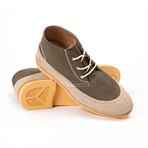 390g Leather Nylon Lace-Up // Green (Euro: 45)