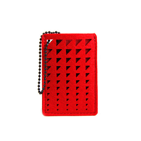 Daryl Card Holder // Triangles Harvard Crimson