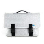 Kel Plastic Briefcase // Elephant Grey