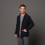 French Terry Cardigan // Dark Navy (L)