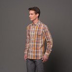 Casual Flap Button Up // Amber Flannel (S)