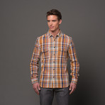 Casual Flap Button Up // Amber Flannel (S)