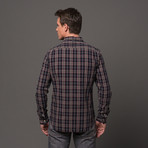 Slim French Seam Button Up // Red Tartan (M)