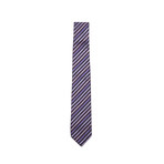 Purple Skinny Striped Tie