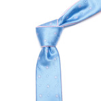 Light Blue Flower Design Tie