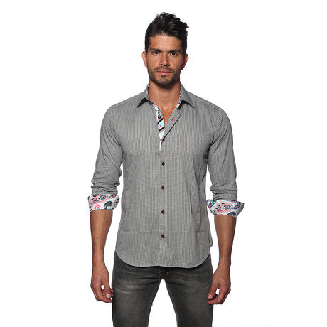 Thomas Button Up Shirt // Geo (S)