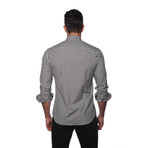 Jared Lang // Long Sleeve Button Up Shirt // Black Gingham (2XL)