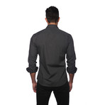 Long Sleeve Button Up Shirt // Deep Charcoal (M)