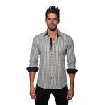 Thomas Button Up Shirt // Black + White (S)