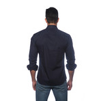 Long Sleeve Button Up Shirt // Midnight (2XL)