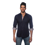 Long Sleeve Button Up Shirt // Midnight (2XL)