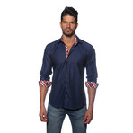 Long Sleeve Button Up Shirt // Blue Storm (2XL)