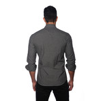 Long Sleeve Button Up Shirt // Heather Grey (L)