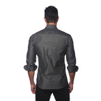 Thomas Long Sleeve Button Up Shirt // Charcoal (M)