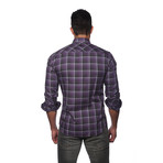 KALI Button-Up Shirt // Purple Plaid (S)