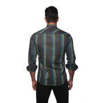 Long Sleeve Button Up Shirt // Charcoal Multi Check (XL)