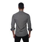 Kali Button Up Shirt // Black + White Check (XL)