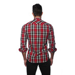 AVERY Button-Up // Red Plaid (2XL)