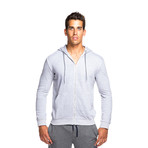 Rider Zip Hoodie // Light Grey (XL)