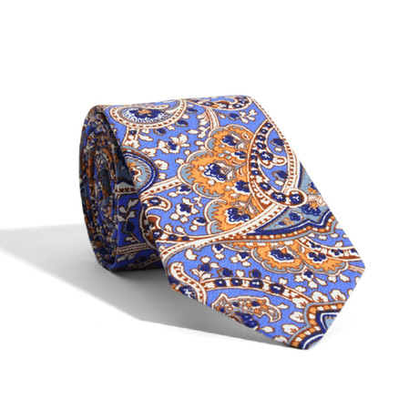 Paisley Modern Tie // Darjeeling