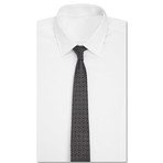 Mini Paisley Modern Tie // Grey