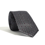 Mini Paisley Modern Tie // Grey