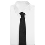 Solid Stitched Tie // Black