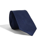 Solid Stitched Modern Tie // Navy