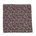 Floral Pocket Square // Black