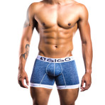 Gigo Rocks Boxer Brief // Blue (Extra Large (38"-40"))