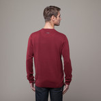 Cotton Fine Sweater // Red Mix (L)