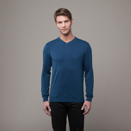 Cotton Fine Sweater // Navy (S)